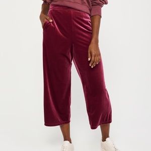 Abercrombie Fitch velvet cropped pants